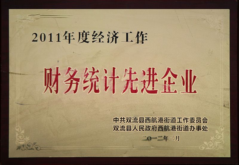 財務(wù)統(tǒng)計先進(jìn)企業(yè)